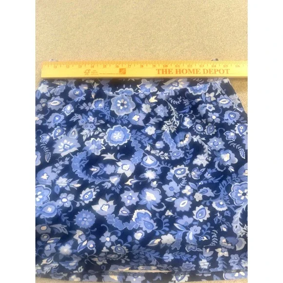 Croft & Barrow Floral Skort Womens Small Blue Botanical Stretch Active Mini - Picture 7 of 8